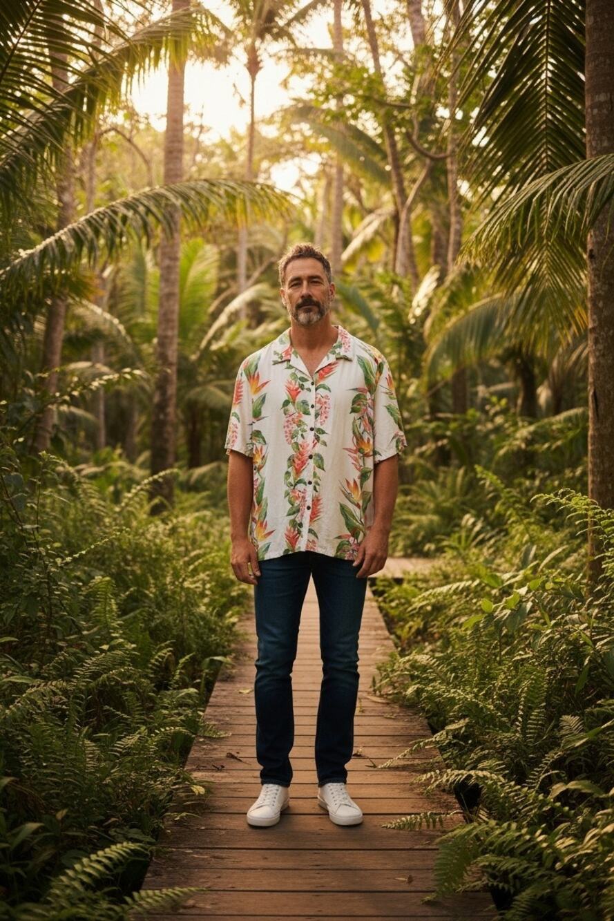 Hilo Hattie Hawaiian Bird of Paradise Aloha Shirt sz 2XL $74 MT121